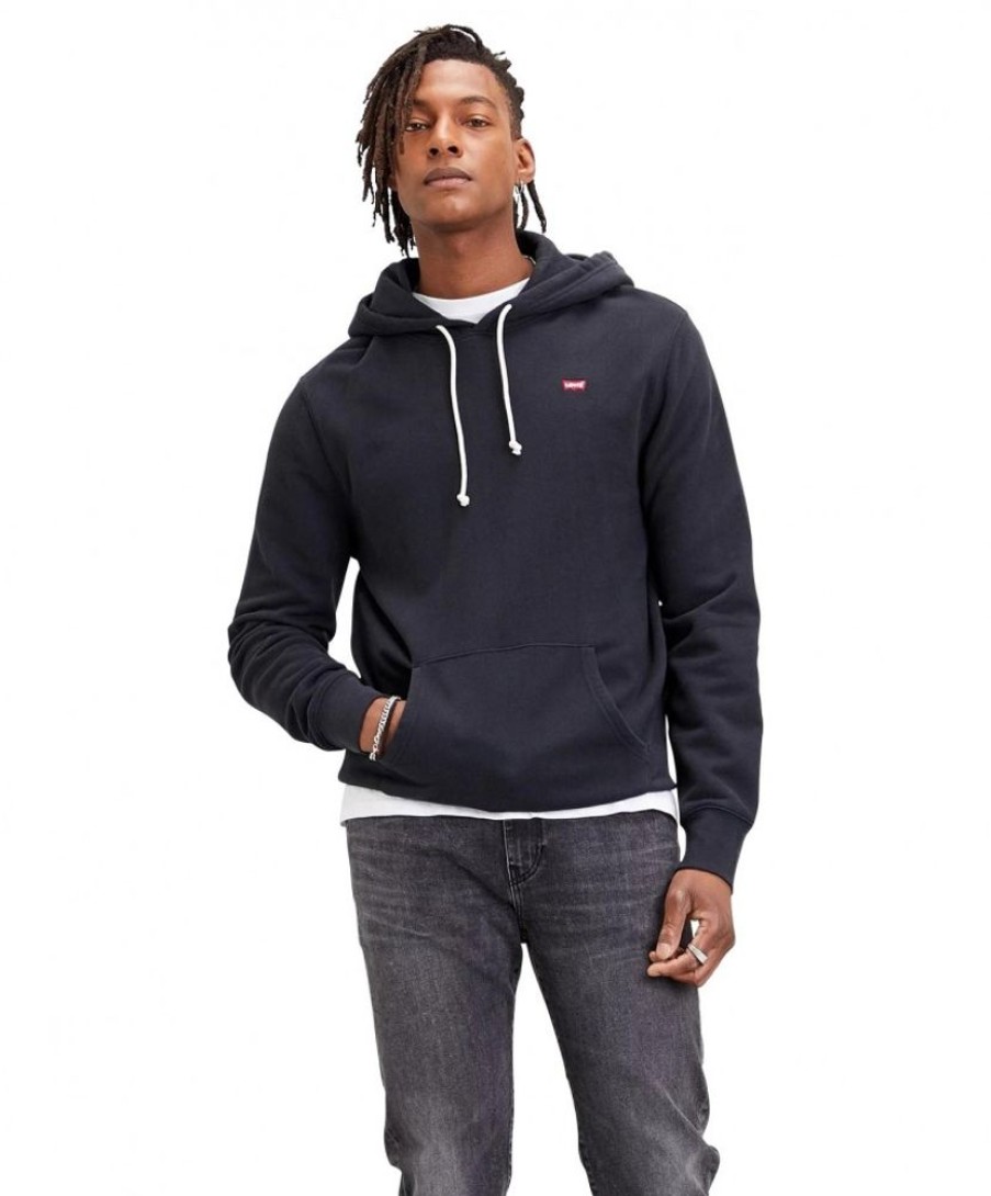 Herren Levis Pullover | Levi'S Hoodie Original Housemark In Schwarz Mit Kleinem Logo