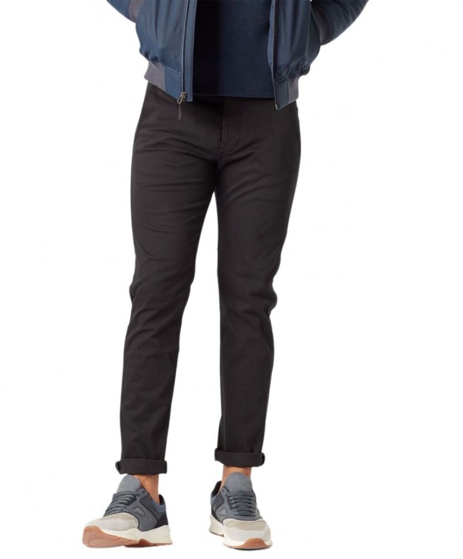 Herren Dockers Chinohosen | Dockers Alpha Chino Aus Schwarzem 360 Flex Material