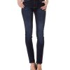 Damen Cross Slim Fit | Cross Anya - High Waisted Jeans In Dark Blue Used