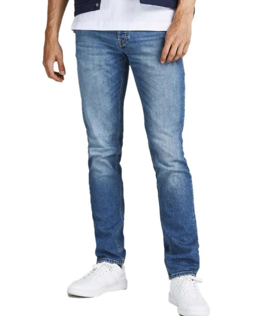 Herren Jack & Jones Skinny Fit | Jack & Jones Liam Jeans Skinny Fit In Mittelblau