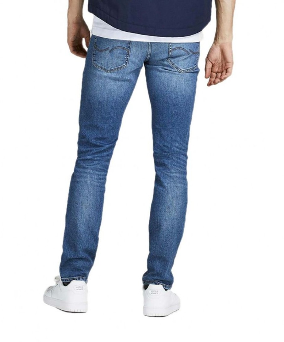 Herren Jack & Jones Skinny Fit | Jack & Jones Liam Jeans Skinny Fit In Mittelblau