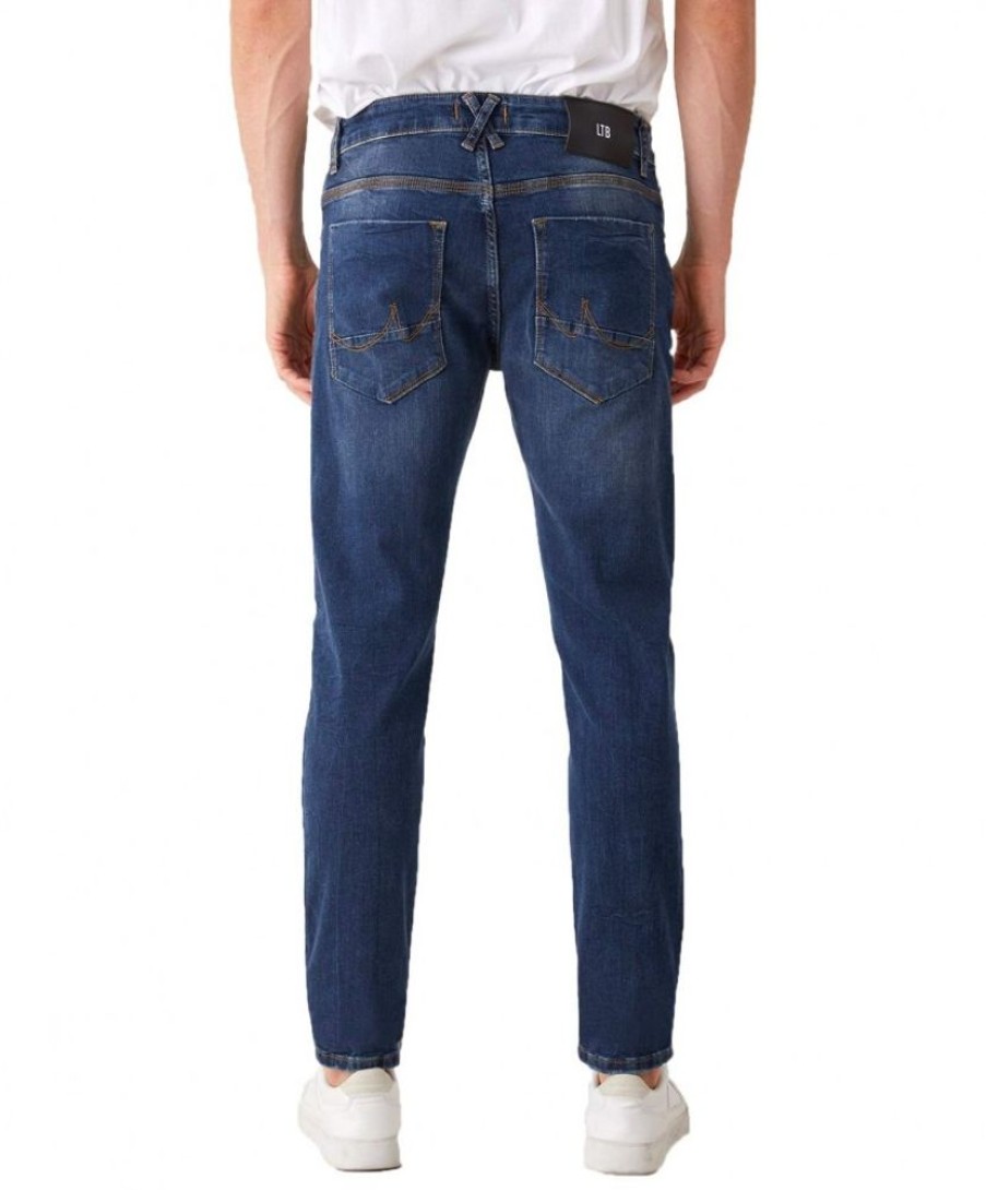 Herren LTB Slim Fit | Ltb Jeans Slim Fit Joshua Mit Low Rise In Dunklem Hercules