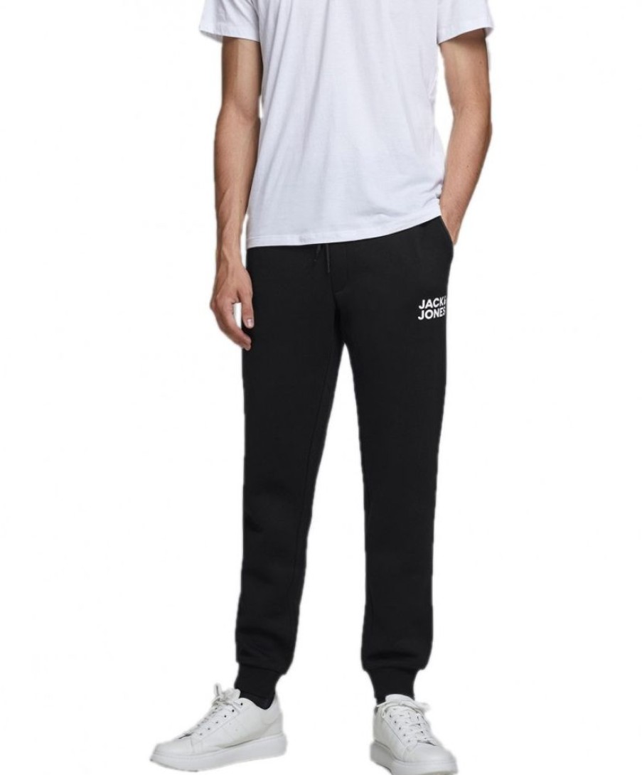 Herren Jack & Jones Jogginghosen | Jack & Jones Jogginghose Gordon Soft In Schwarz