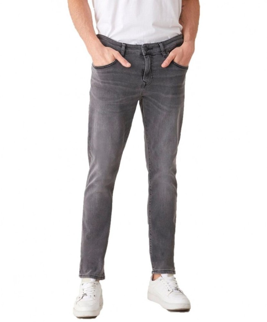 Herren LTB Slim Fit | Ltb Herren-Jeans Slim Fit Joshua In Grauem Dust