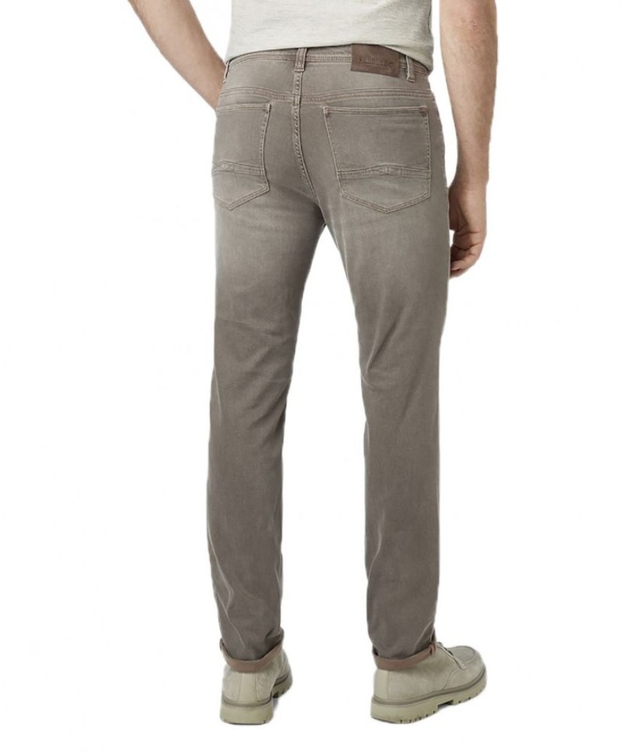 Herren Paddocks Stretch Jeans | Paddocks Ranger Pipe Jeans Hellbrauner Waschung