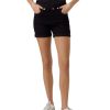 Damen Vero Moda Shorts | Vero Moda Jeans Shorts Luna Mit Umschlagsaum In Schwarz