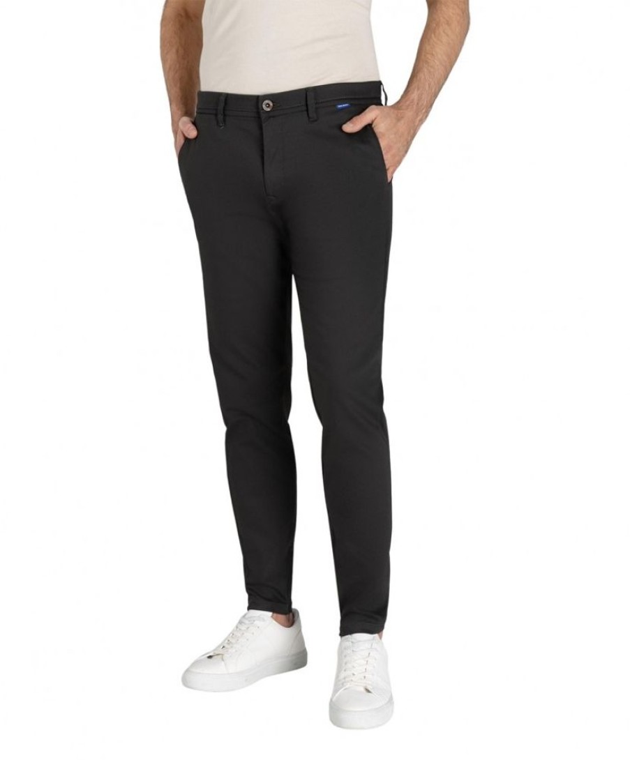 Herren MAC Chinohosen | Mac Griffin Tapered Fit Hose In Dunkelgruner Optik