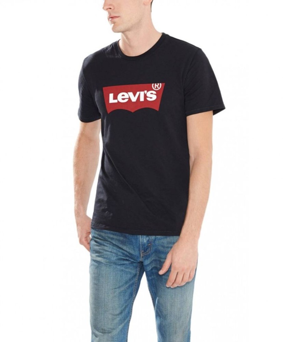 Herren Levis Shirts | Levis Herren T-Shirt Batwing Tee In Black