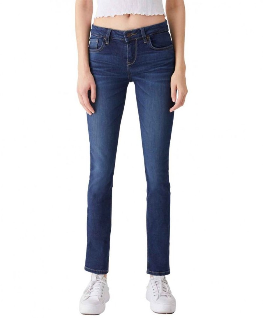 Damen LTB Straight Leg | Ltb Jeans Aspen Y In Verwaschenem Dunkelblau