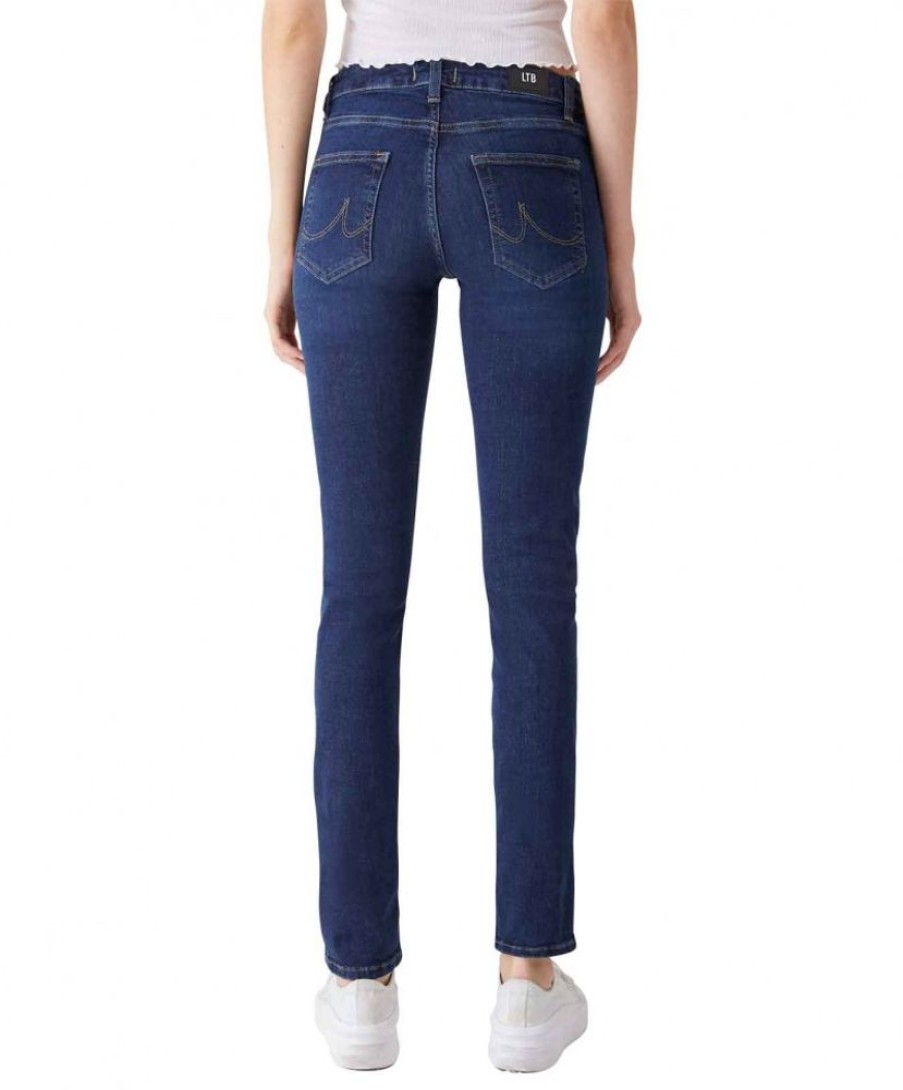 Damen LTB Straight Leg | Ltb Jeans Aspen Y In Verwaschenem Dunkelblau