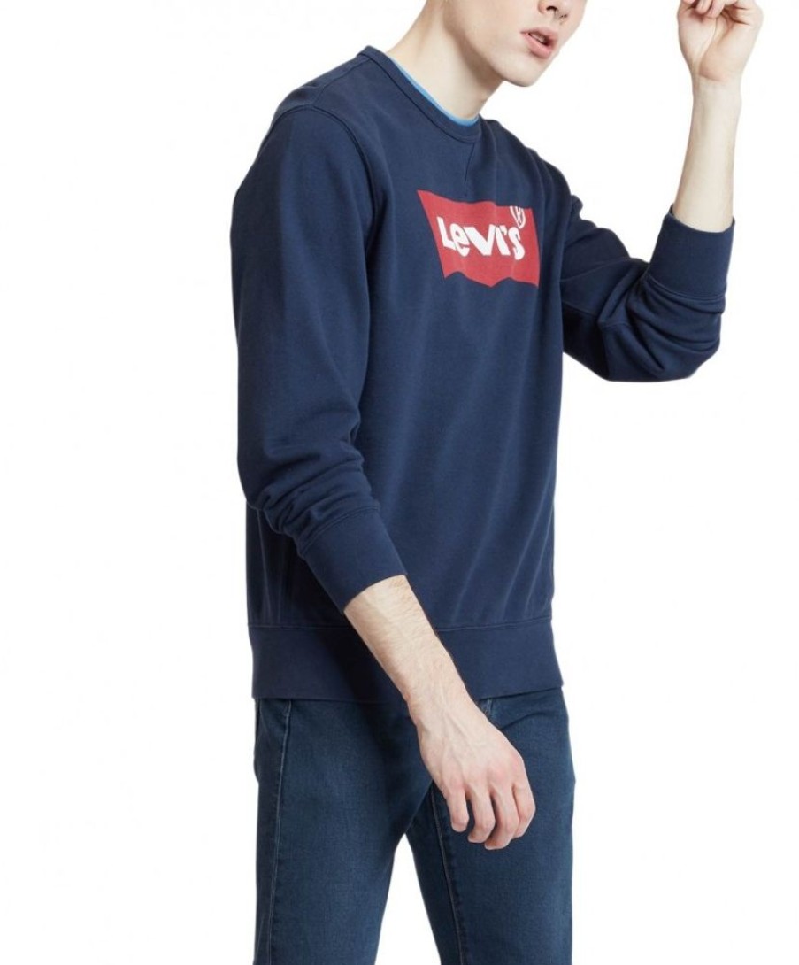 Herren Levis Pullover | Levis Herren Sweatshirt Graphic Crew Mit Logoschriftzug