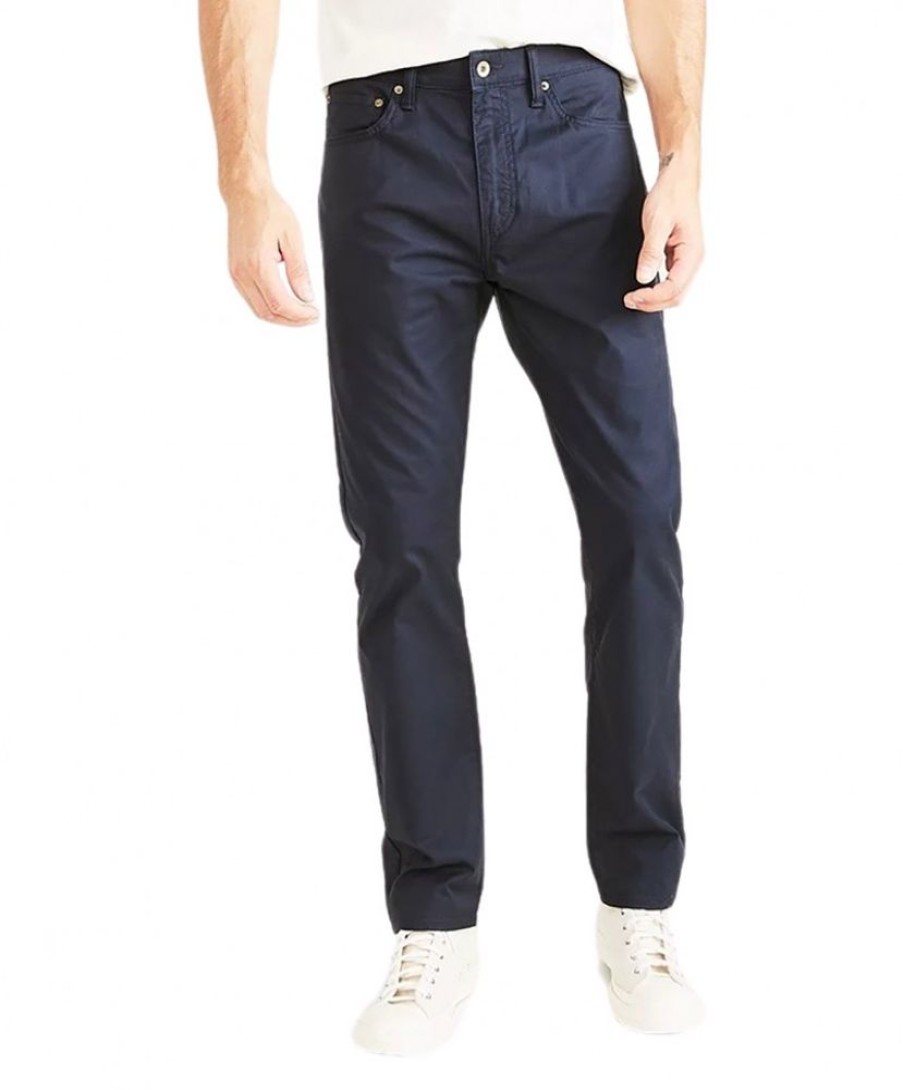 Herren Dockers Stoffhosen | Dockers Hose Mit Jeans Cut Slim In Dunkelblau | Jeans-Meile.De