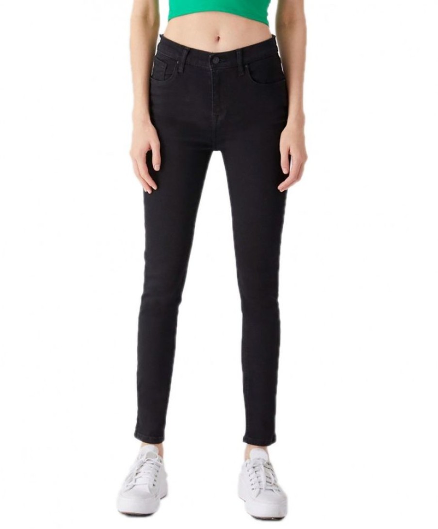 Damen LTB Skinny | Ltb Jeans Skinny Fit Amy X In Schwarzer Farbung