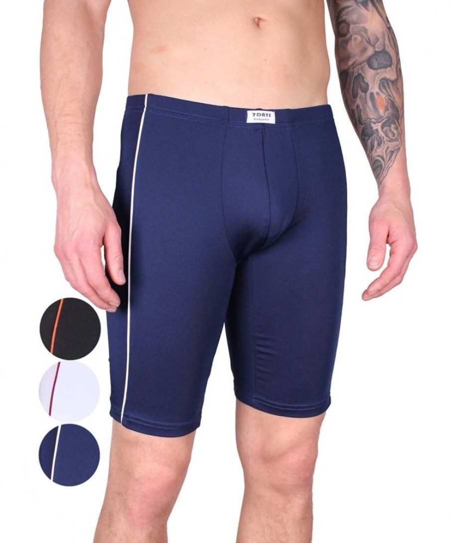 Herren 7DAYS Bodywear Unterwasche | 7Days Bodywear Lange Boxershorts (3 Stuck) In Microfaser-Qualitat | Jeans-Meile.De