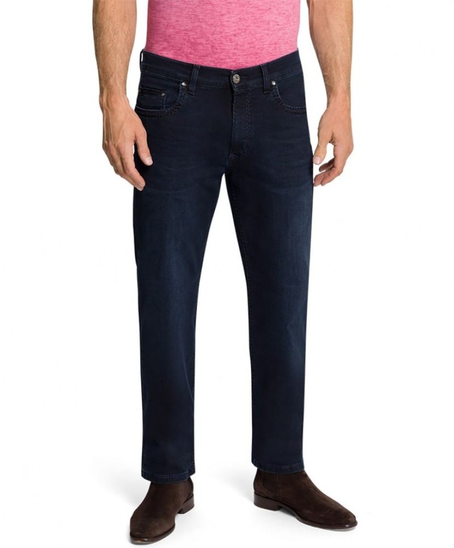 Herren Pioneer Regular Fit | Pioneer Jeans Megaflex Rando In Blauem Dark Blue