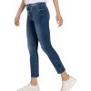 Damen MAC Slim Fit | Mac Dream Chic Jeans Mit Shaping-Effekt In Blauer Used Optik