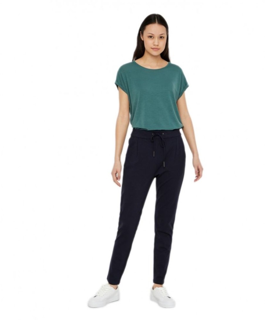 Damen Vero Moda Shirts | Vero Moda Damen Kurzarm-T-Shirt Ava Mit Flugelarmeln