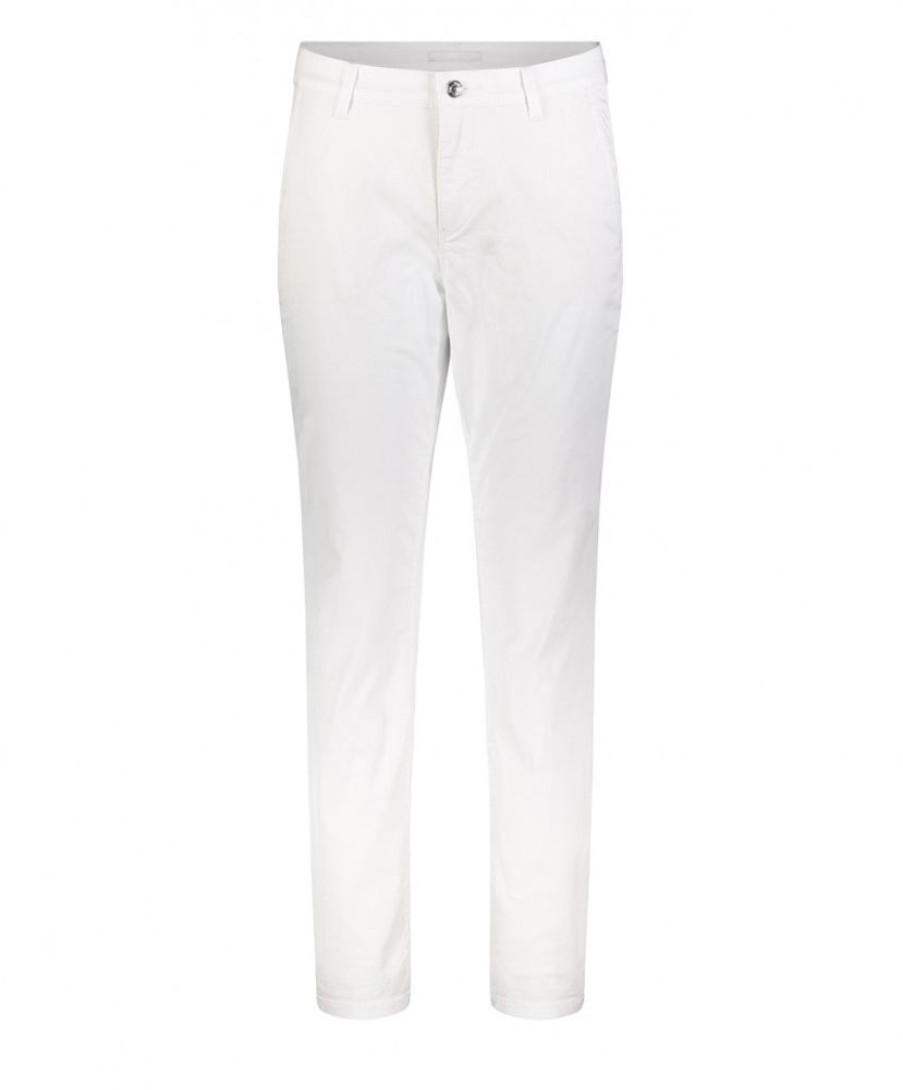 Damen MAC Chinohosen | Mac Chino Relaxed Slim Fit In White