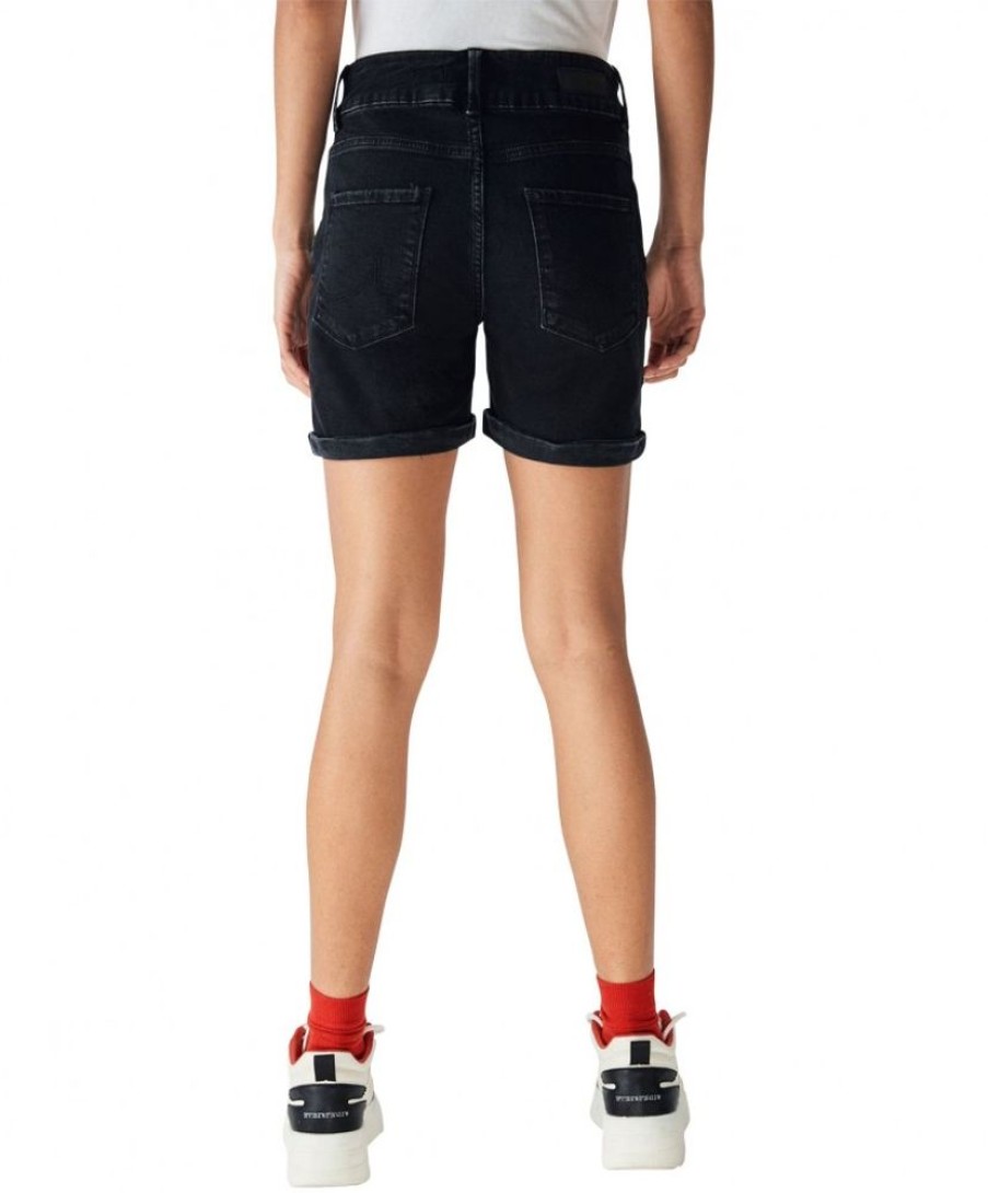 Damen LTB Shorts | Ltb Damen Jeansshorts Becky X In Schwarzem Ariela Safe