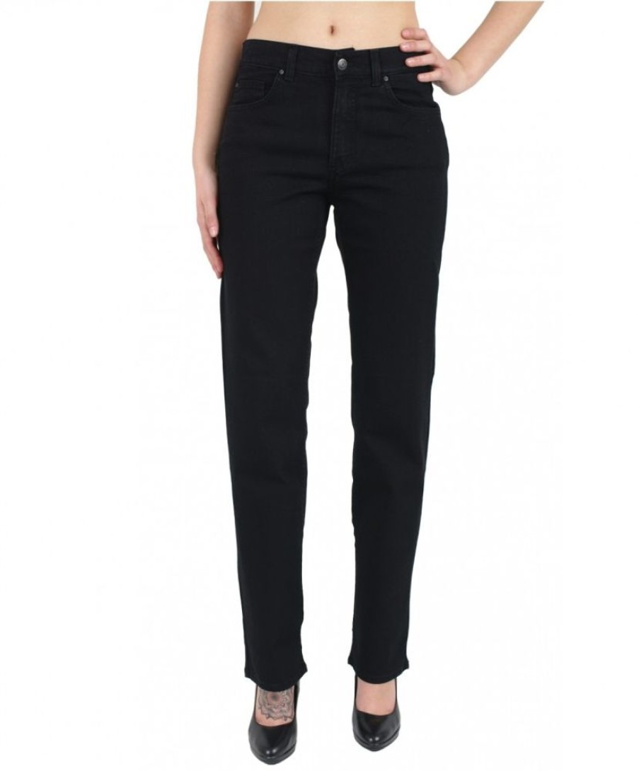 Damen Angels Straight Leg | Angels Dolly Jeans Staight Leg In Jetblack