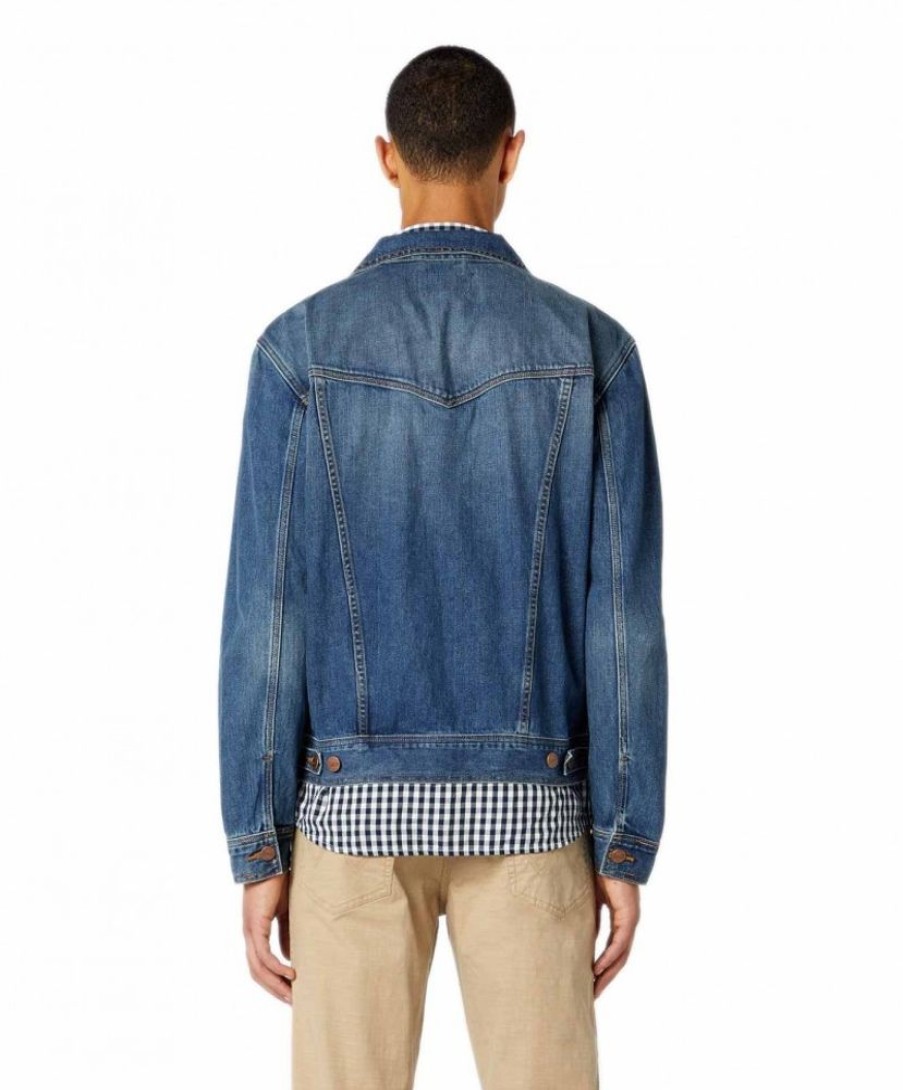 Herren Wrangler Jacken | Wrangler Herren Jeansjacke Classic In Mid Stone