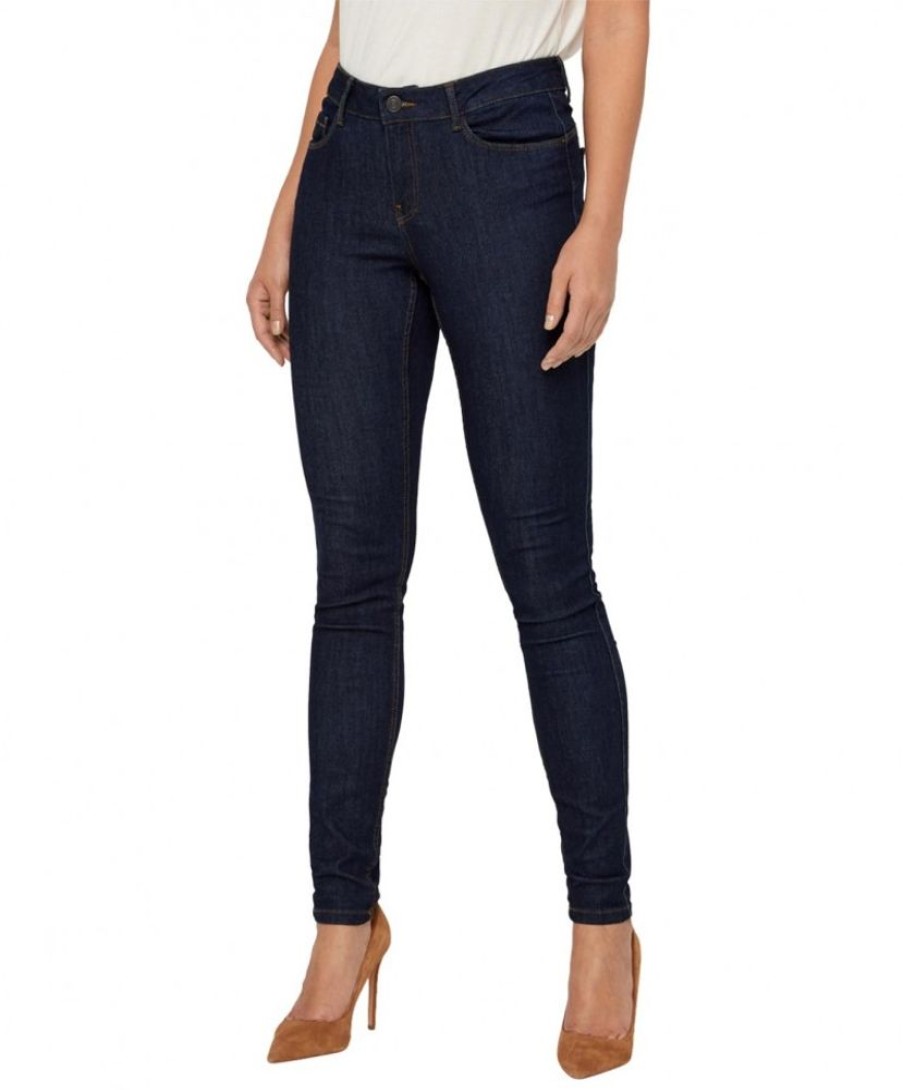 Damen Vero Moda Skinny | Vero Moda Push-Up-Jeans Jeans Seven In Rinsewash