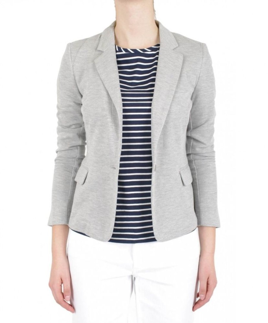 Damen Vero Moda Jacken | Vero Moda Jersey-Blazer Julia Blazer In Grey Melange