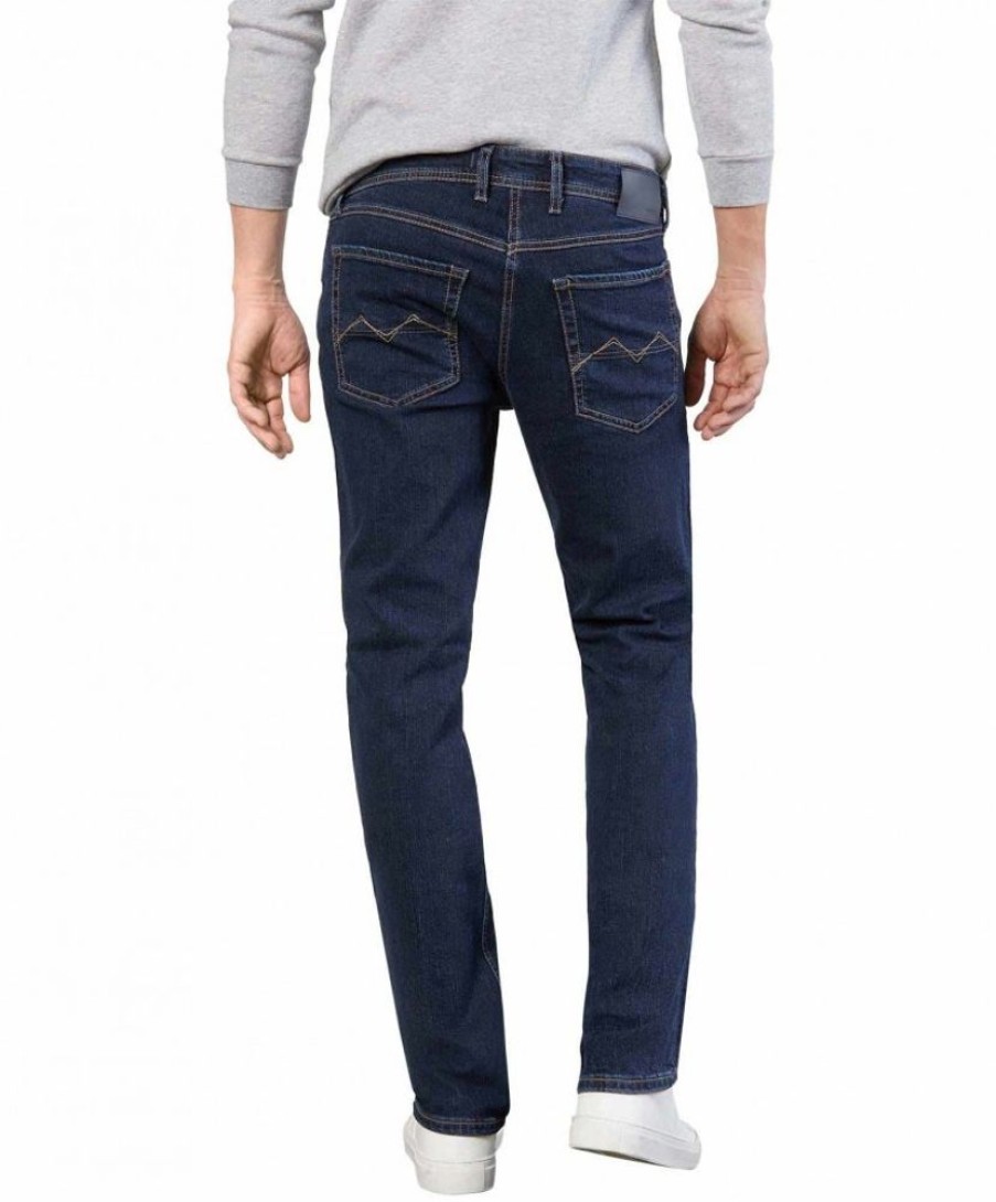 Herren MAC Regular Fit | Mac Jeans Arne Recycled Denim In Dunklem Stonewash