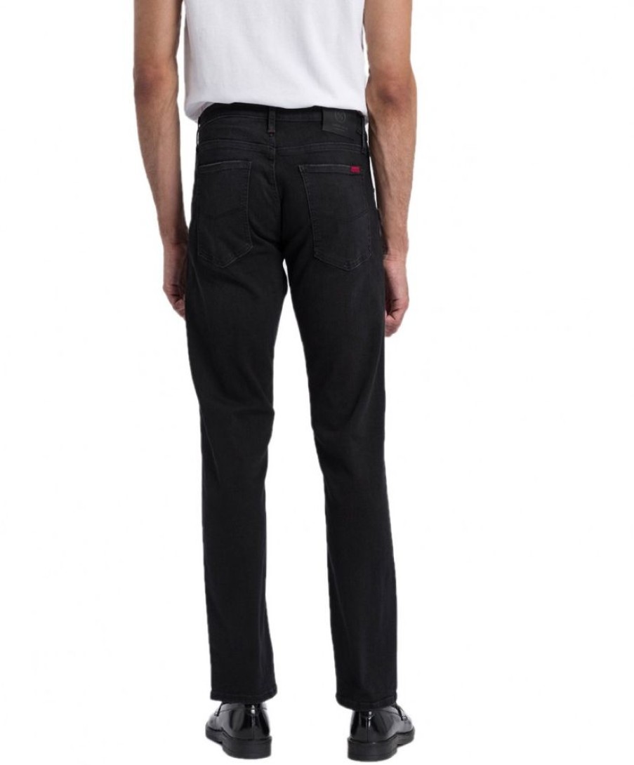 Herren Cross Stretch Jeans | Cross Jeans Damien Mit Slim Fit In Black Used