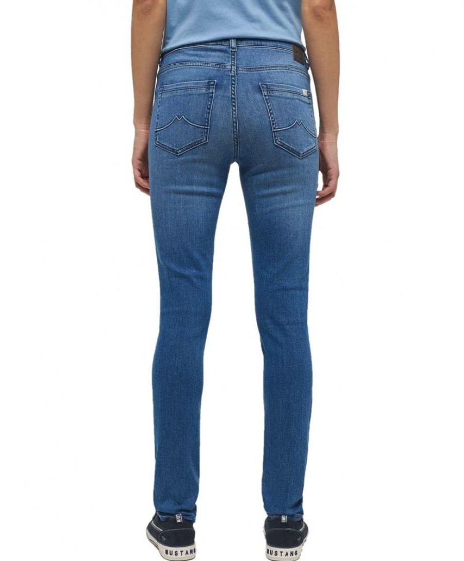 Damen Mustang Skinny | Mustang Shelby Skinny Jeans In Mittlerer Used Waschung