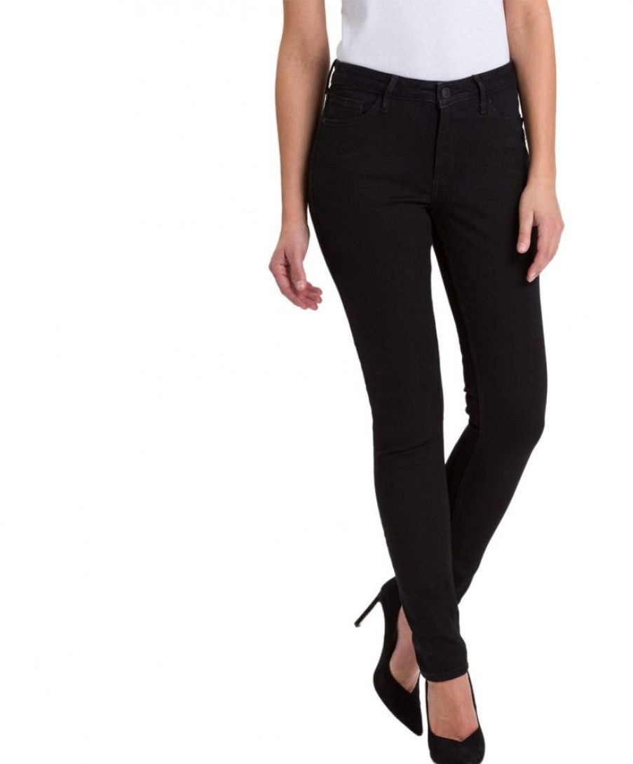 Damen Cross Skinny | Cross Alan Skinny Jeans In Schwarz Aus Nachhaltiger Produktion