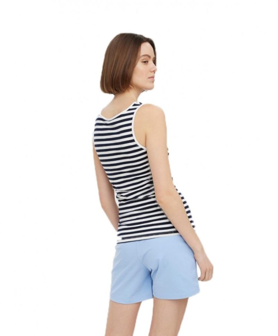 Damen Vero Moda Shirts | Vero Moda Tanktop Sailor Sabbi In Maritimen Look