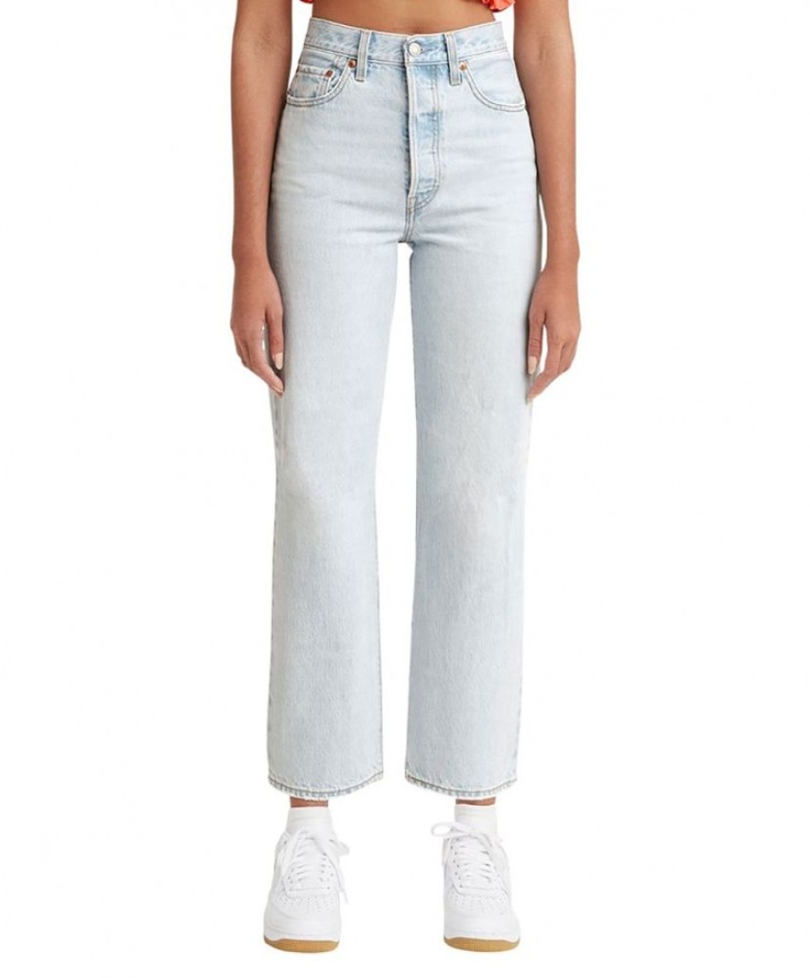 Damen Levis Slim Fit | Levi'S Jeans Straight Ribcage Ankle In Hellem Ojai Shore