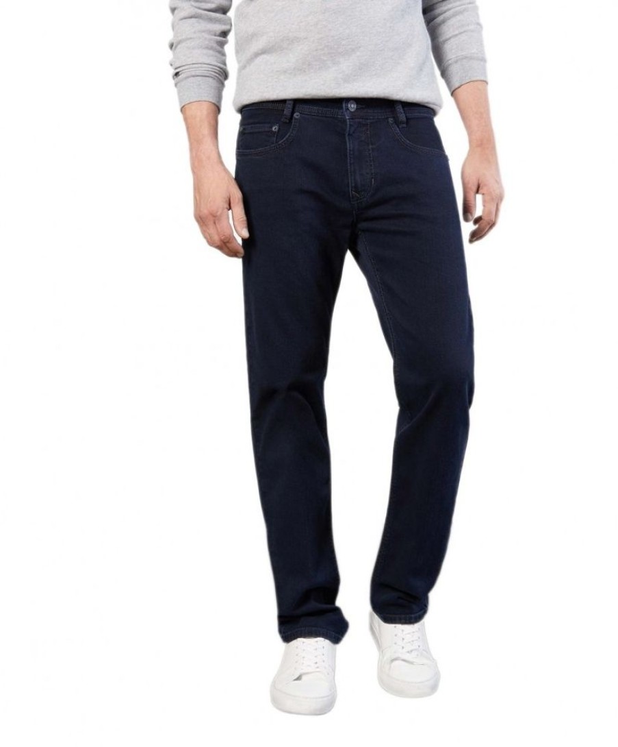 Herren MAC Straight Leg | Mac Jeans Straight Fit Arne In Dunkelblau