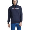 Herren Jack & Jones Pullover | Jack & Jones Logo Sweatshirt Mit Kapuze In Navy Blazer