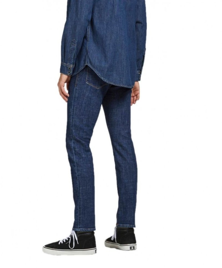 Herren Jack & Jones Slim Fit | Jack & Jones Straight Fit Jeans In Blauer Vintage-Optik