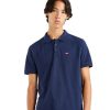 Herren Levis Shirts | Levi'S Poloshirt Housemark Polo In Blau Mit Dezentem Logo