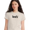 Damen Levis Shirts | Levi'S T-Shirt Perfect Tee Mit Sportswear Logo In Beige