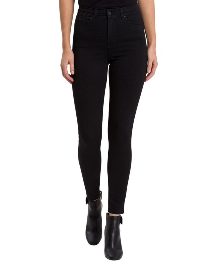 Damen Cross Skinny | Cross Damen Jeans Skinny Fit Judy In Schwarz Mit High Waist