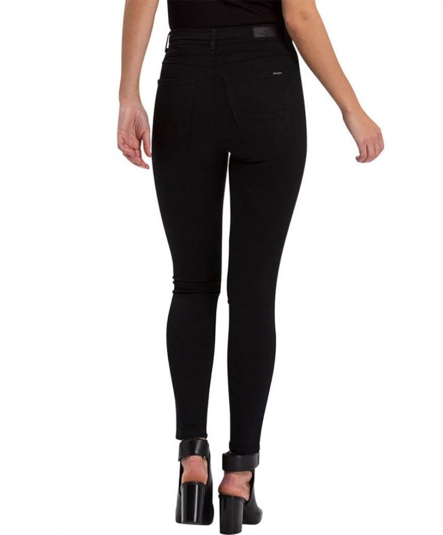 Damen Cross Skinny | Cross Damen Jeans Skinny Fit Judy In Schwarz Mit High Waist