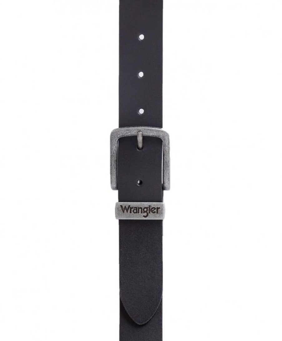 Herren Wrangler Gurtel | Wrangler Gurtel Basic Stitched Belt In Black