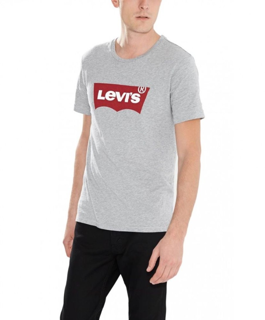 Herren Levis Shirts | Levi'S Herren T-Shirt Batwing Tee In Midtone Grey