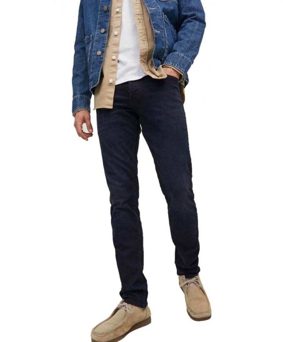 Herren Jack & Jones Slim Fit | Jack & Jones Glenn Jeans Aus Extrem Flexibel Denim