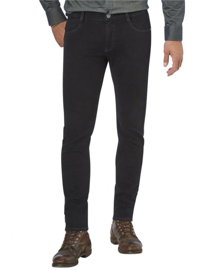 Herren Paddocks Slim Fit | Paddocks Jeans Slim Fit Dean In Schwarz