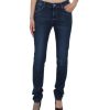 Damen Pioneer Regular | Pioneer Jeans Straight Sally Im Dunkelblauen Used-Look