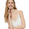 Damen Vero Moda Shirts | Vero Moda Spitzentop Ana Mit V-Ausschnitt In Weis