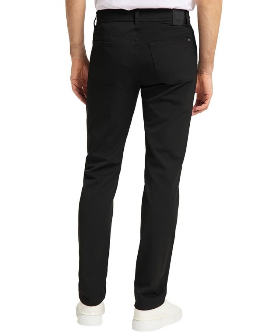 Herren Pioneer Stoffhosen | Pioneer Herren-Hose Rando Stretch Gabardine In Schwarz | Jeans-Meile.De