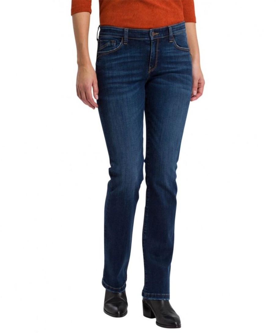 Damen Cross Bootcut | Cross Jeans-Bootcut Lauren In Deep Blue Used