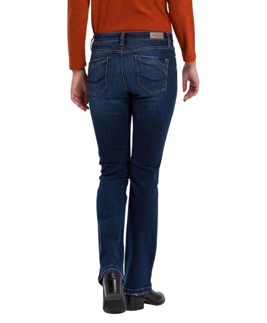 Damen Cross Bootcut | Cross Jeans-Bootcut Lauren In Deep Blue Used