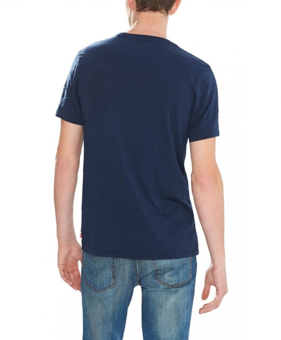 Herren Levis Shirts | Levi'S T-Shirt Batwing Tee In Blauem Dress Blues